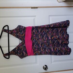 Patagonia bright patterned cotton travel Dress  XL 👗 🌸🌺💐